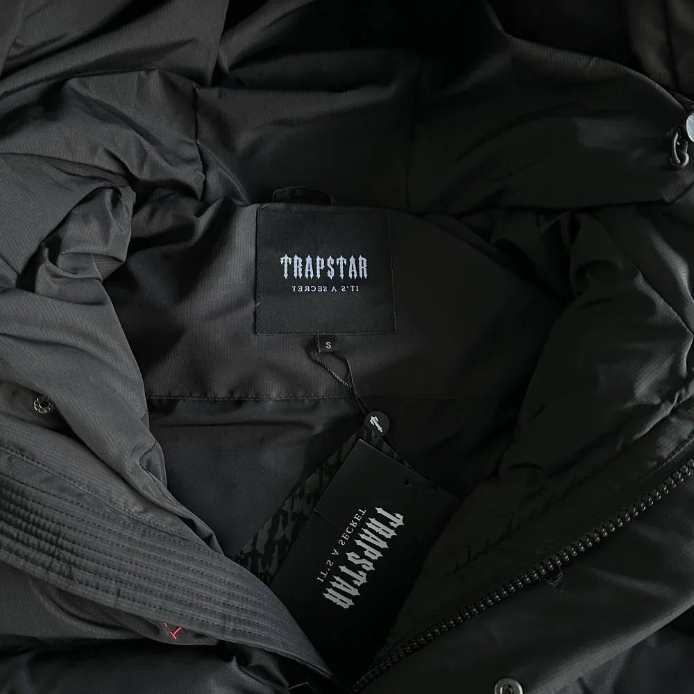 Trapstar Decoded 2.0 Hooded Puffer - Black/Red