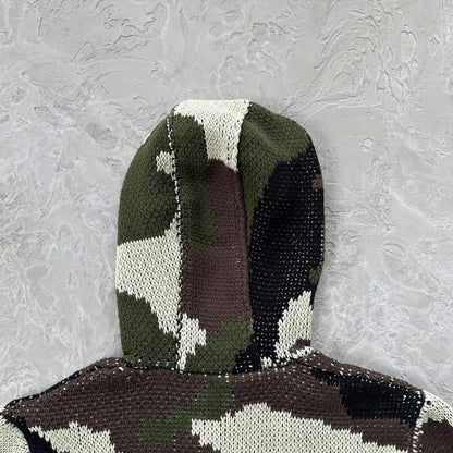 CORTEIZ Alcatraz Heavy Knit Zip Hoodie - Camo