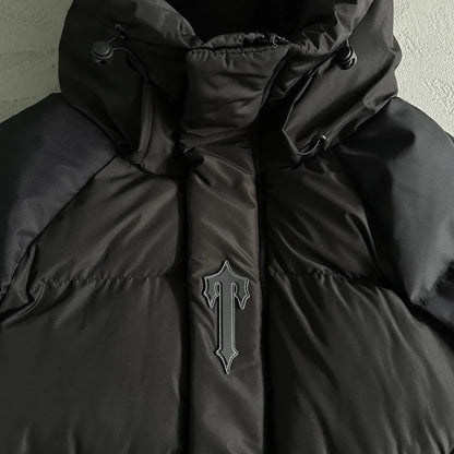 Trapstar Irongate Arch Puffer Jacket - Black/Black