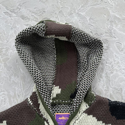 CORTEIZ Alcatraz Heavy Knit Zip Hoodie - Camo