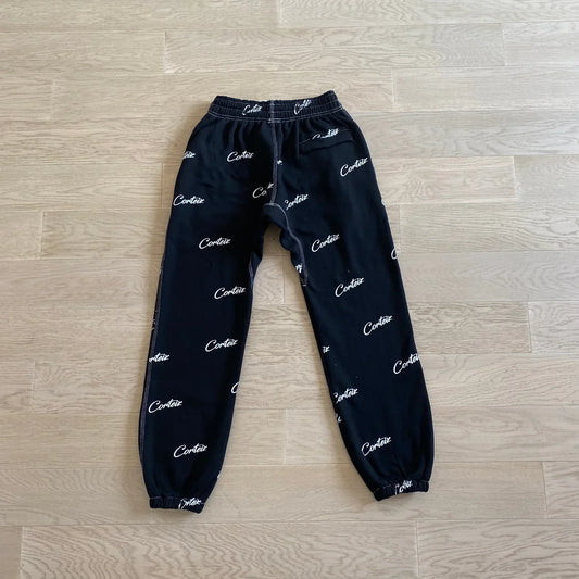 CORTEIZ All Over Print Joggers - Black/White