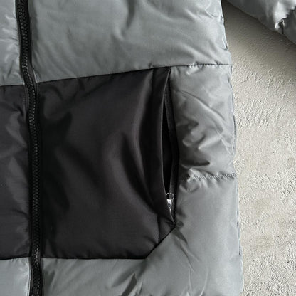 Trapstar Decoded Puffer Jacket - Grey/Black