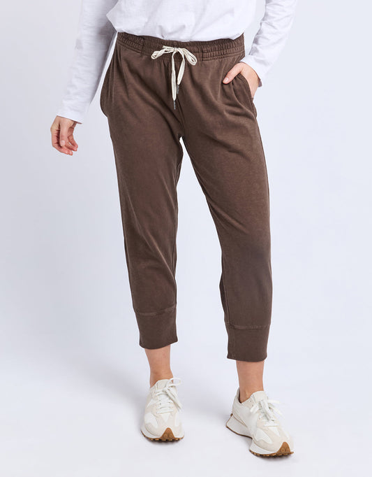 3/4 Brunch Pant - Coffee