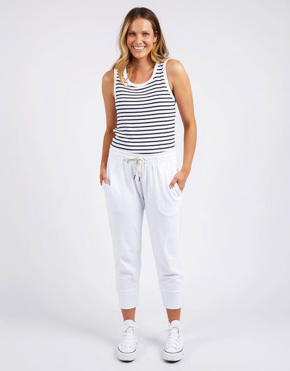 3/4 Brunch Pants - White