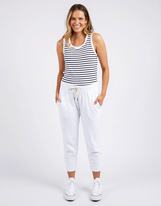 3/4 Brunch Pants - White