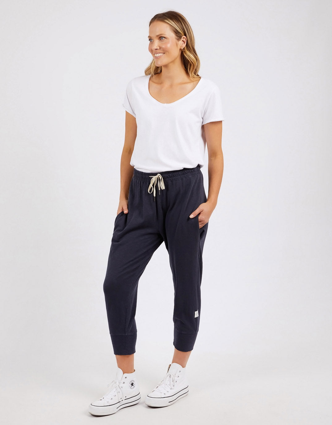 3/4 Brunch Pants - Navy