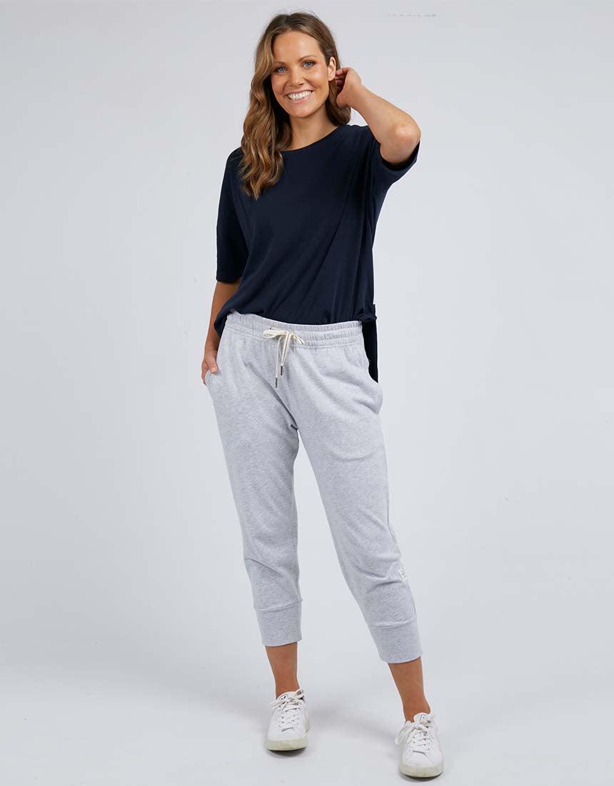 3/4 Brunch Pants - Grey Marle