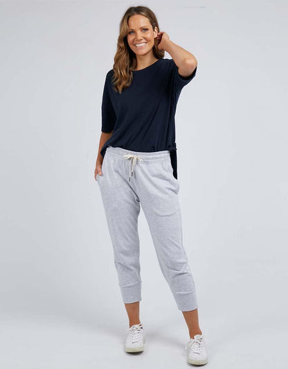 3/4 Brunch Pants - Grey Marle