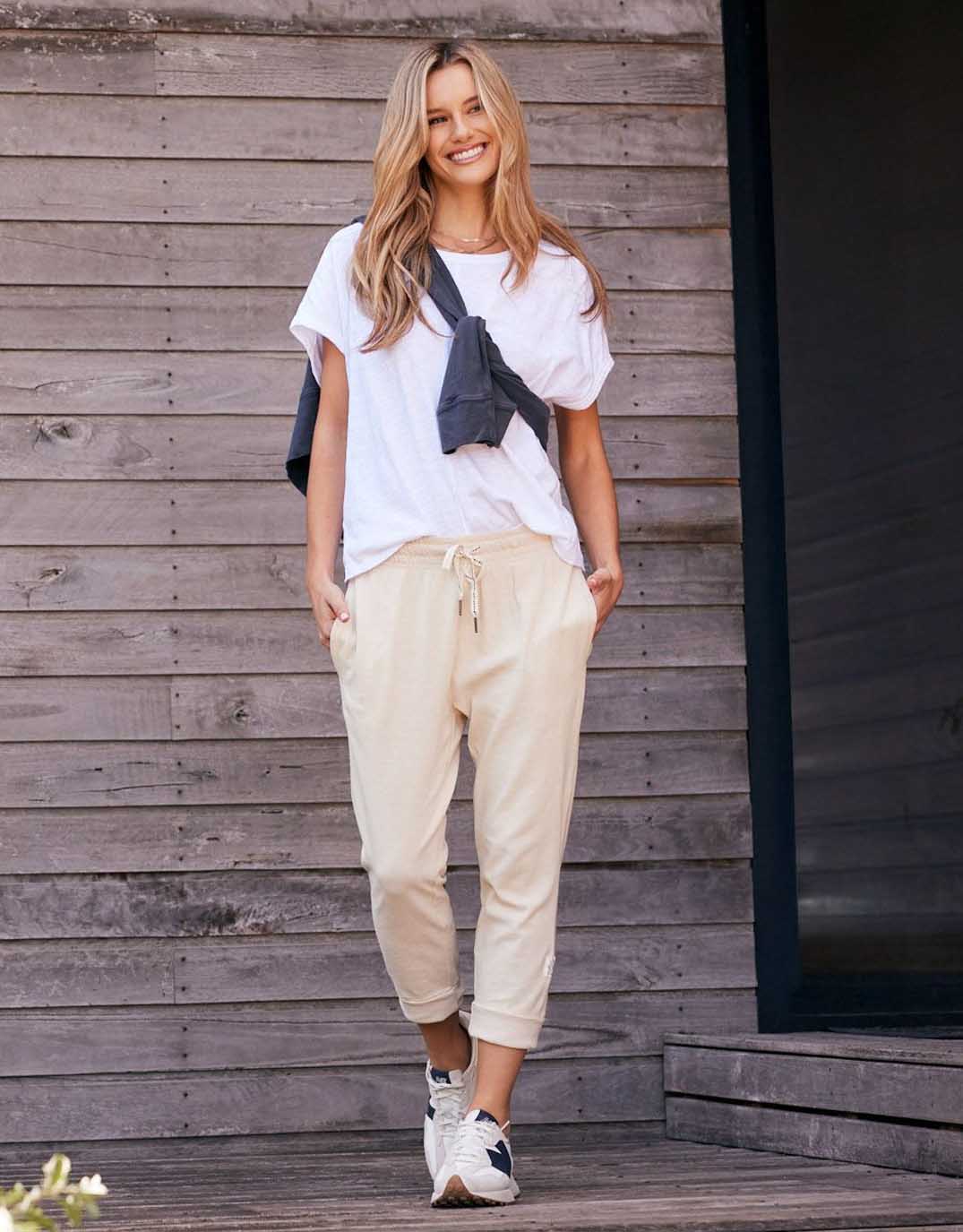 3/4 Brunch Pants - Natural