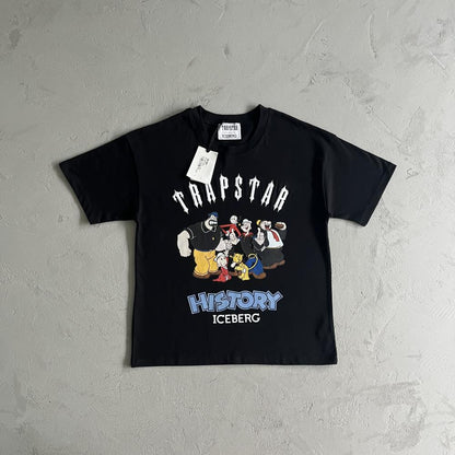 Trapstar Iceberg Popeye Printed T-Shirt - Black/White