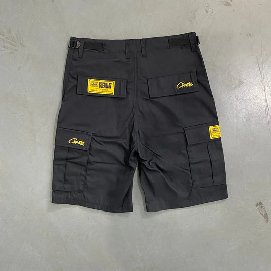 CORTEIZ Mula Guerillaz Shorts - Black/Yellow