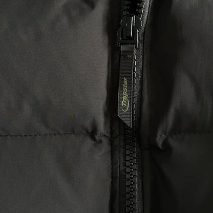 Trapstar Hyperdrive Detachable Hooded Puffer Jacket - Black/Lime