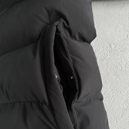 Trapstar Hyperdrive Detachable Hooded Puffer Jacket - Black/Lime