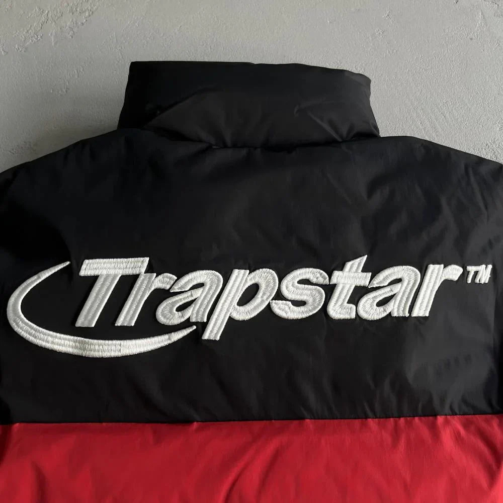 Trapstar Hyperdrive Puffer Jacket - Black/Red/White