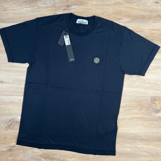 Stone Island Patch Logo T-Shirt in Navy Castmark