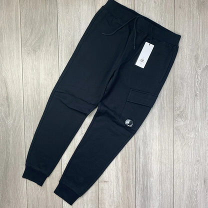 CP Company Raised Fleece Tracksuit - Black Castmark