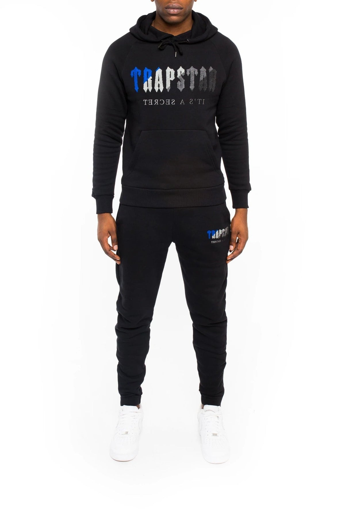 Trapstar Chenille Decoded Tracksuit - Black/Grey