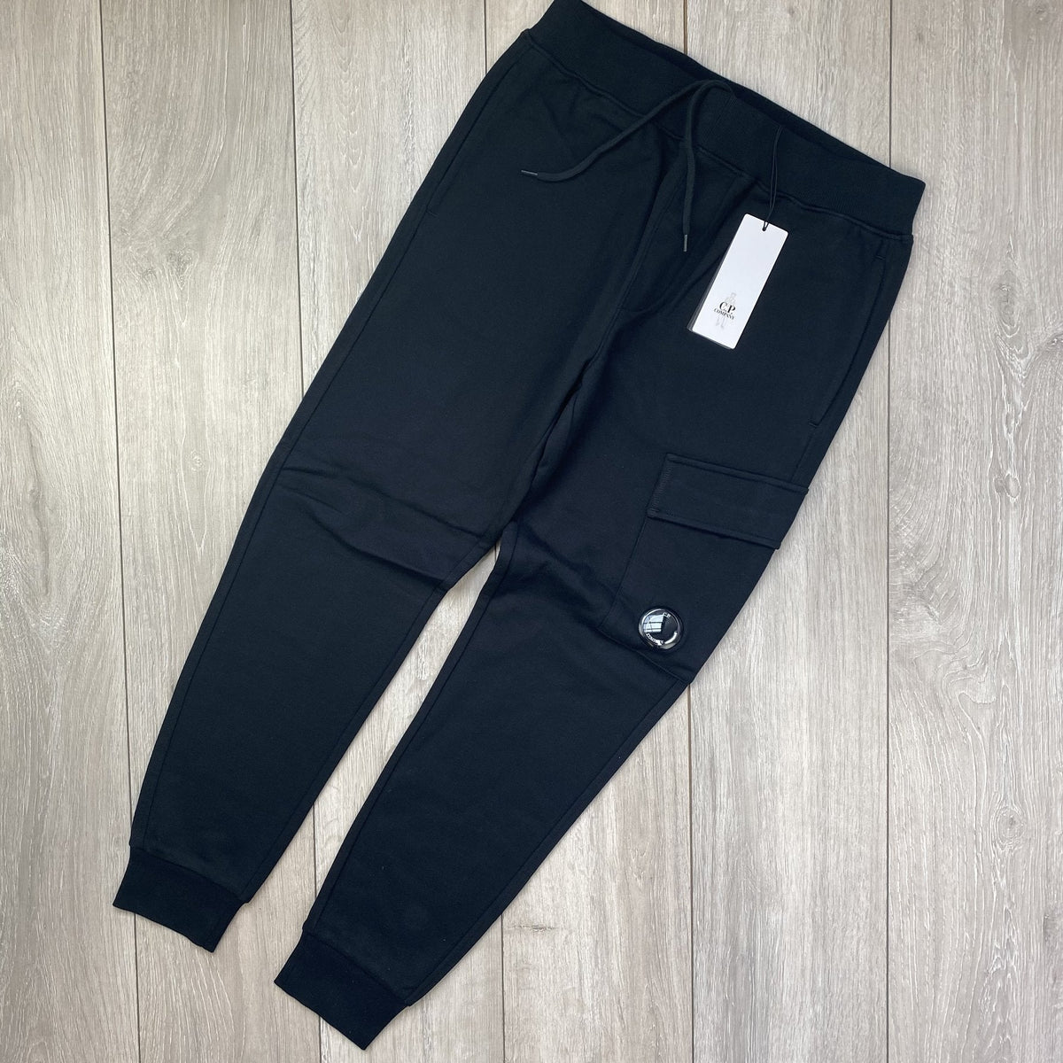 CP Company Raised Fleece Tracksuit - Black Castmark