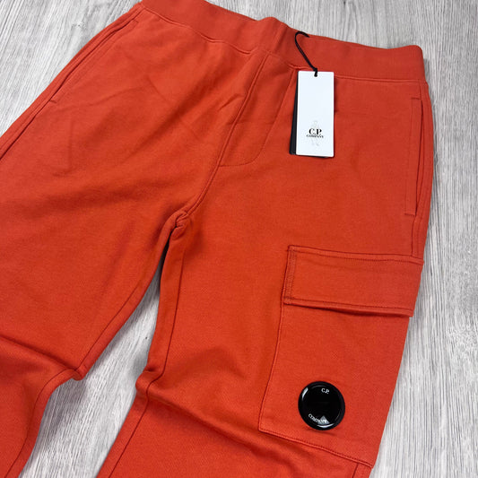 CP Company Raised Fleece Sweatpants - Pumpkin Castmark