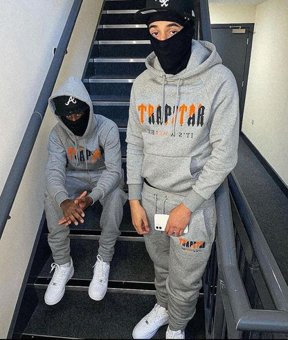 Trapstar Chenille Decoded Revolution Tracksuit - Grey/Black