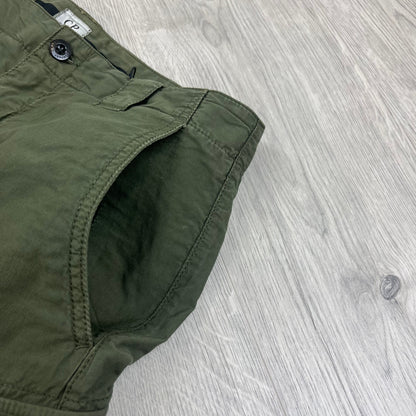 CP Company Cargo Shorts - Bronze Green Castmark