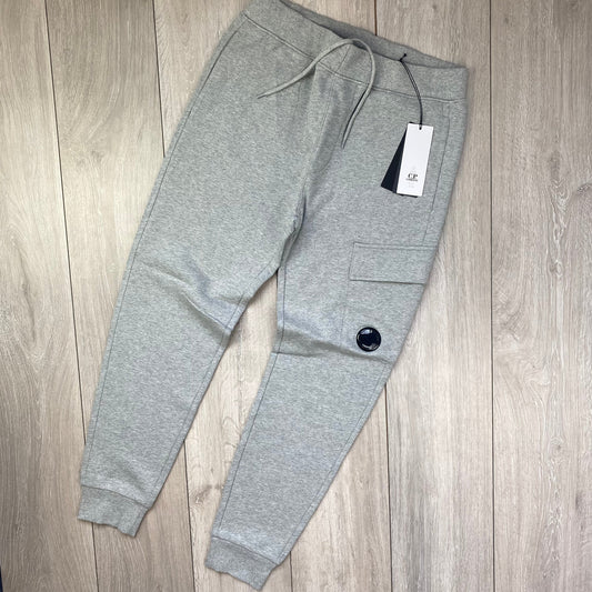 CP Company Raised Fleece Sweatpants - Grey Castmark