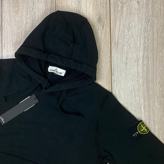 Stone Island Dyed Hoodie - Black Castmark