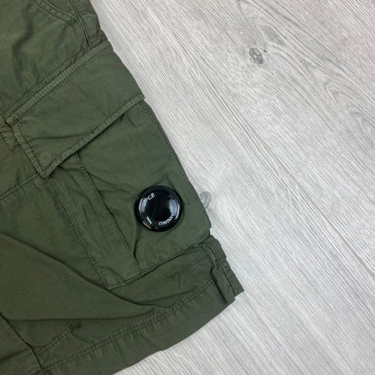 CP Company Cargo Shorts - Bronze Green Castmark