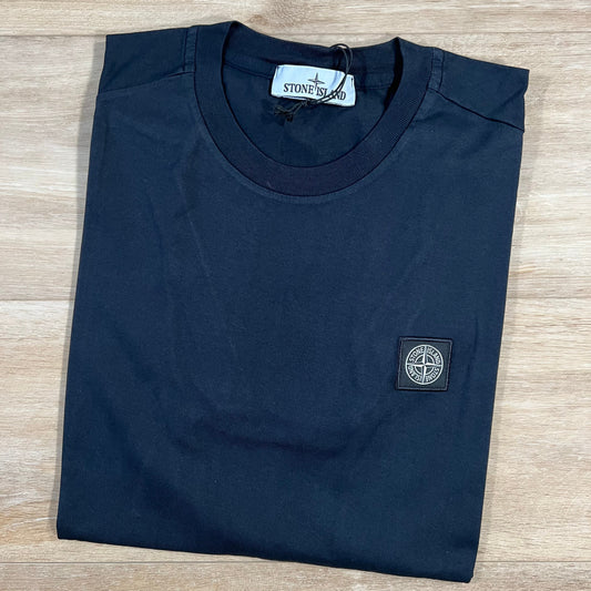 Stone Island Patch Logo T-Shirt in Navy Castmark
