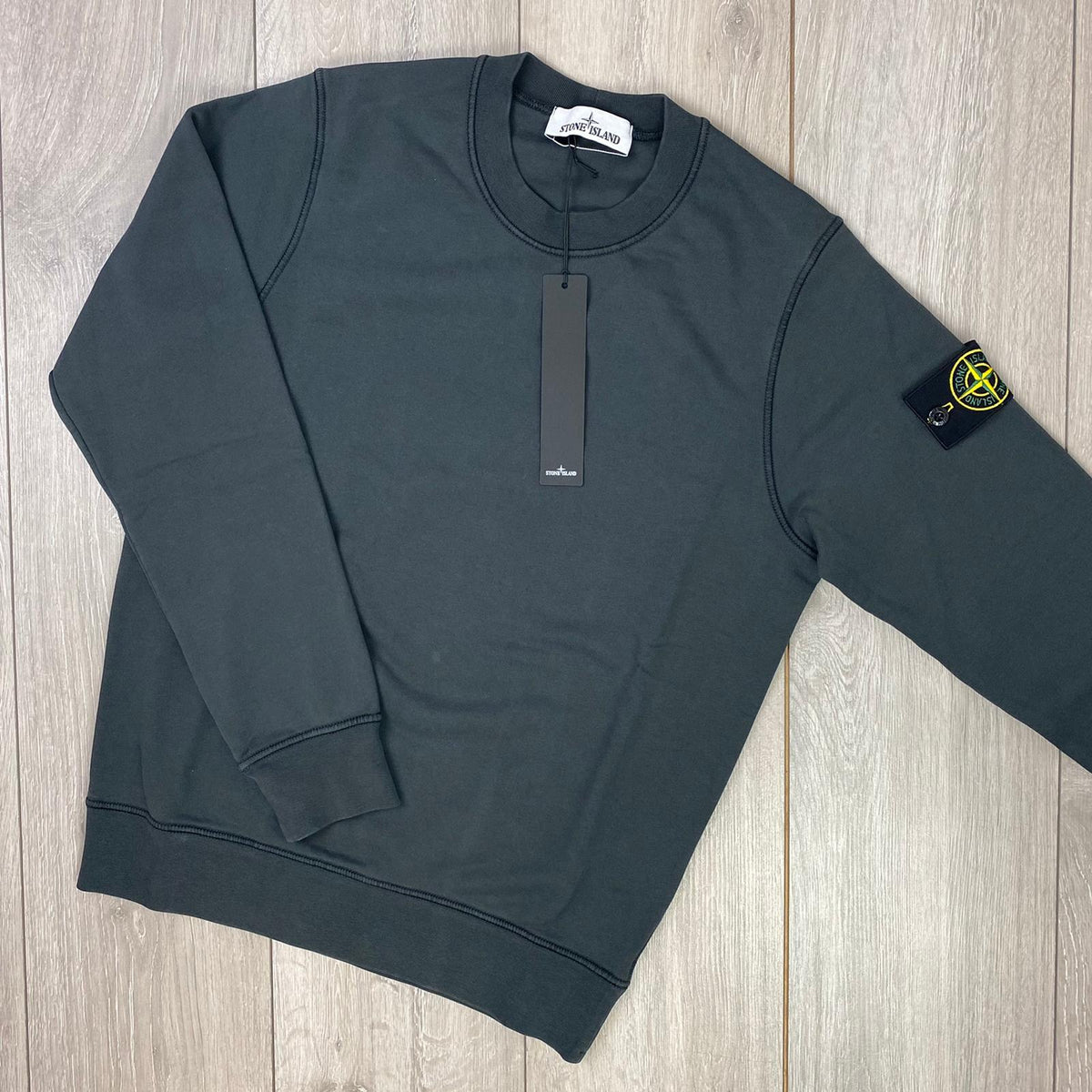 Stone Island Dyed Sweatshirt - Charcoal Castmark