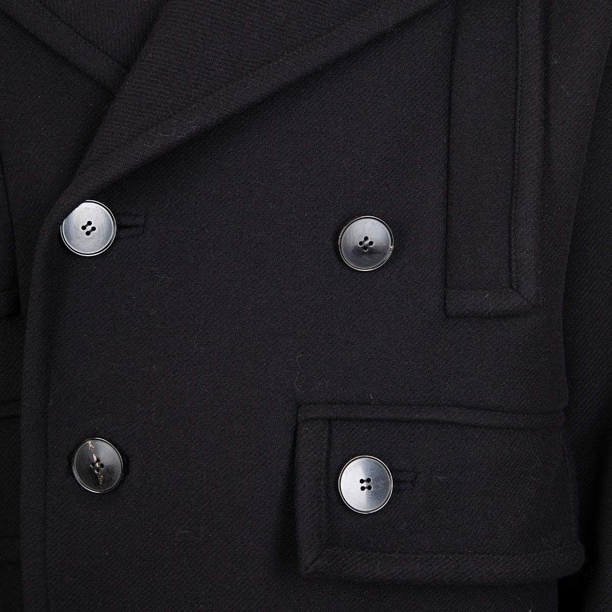 Valentino Doubled Wool Pea Coat