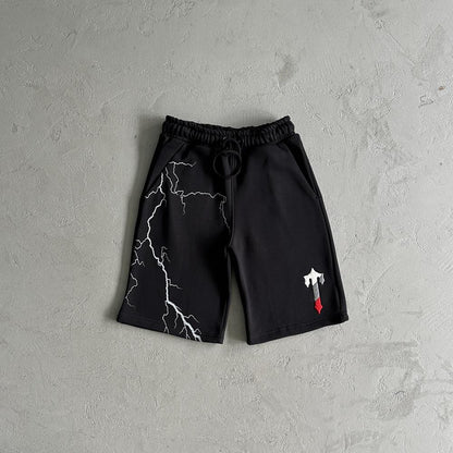 Trapstar Lightning Short Set - Red/Blue