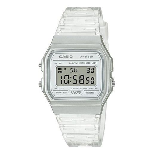 CASIO Couple Quartz Waterproof Sports Unisex Mens White Digital F91WS-7OS