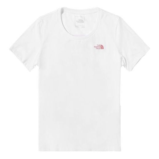 THE NORTH FACE Outdoor hygroscopic Sweat-Wicking Short Sleeve White 499O-FN4