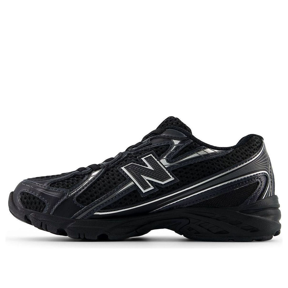 (PS) New Balance 740 Bungee Lace 'Black Silver' PZ740BM