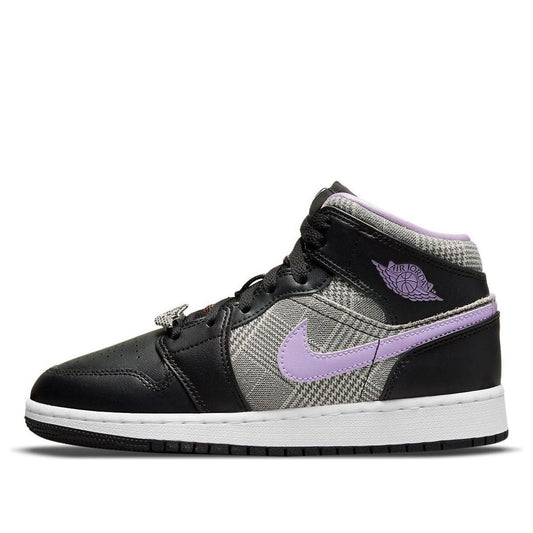 (GS) Air Jordan 1 Mid SE 'Houndstooth' DC7226-015