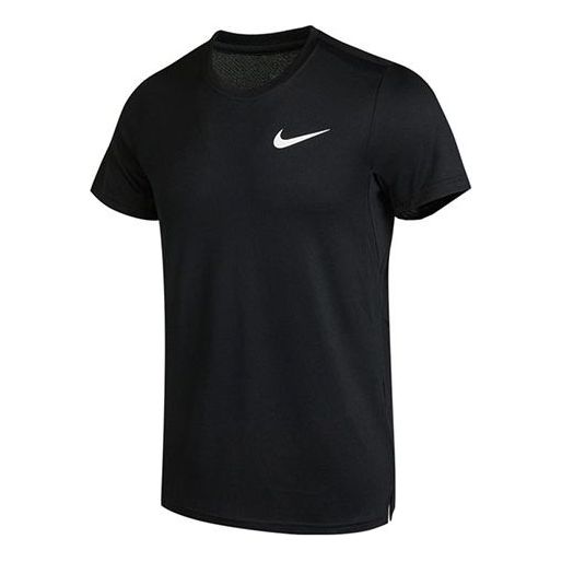 Nike Df Superset Top Ss Athleisure Casual Sports Running Round Neck Short Sleeve Black CZ1220-010