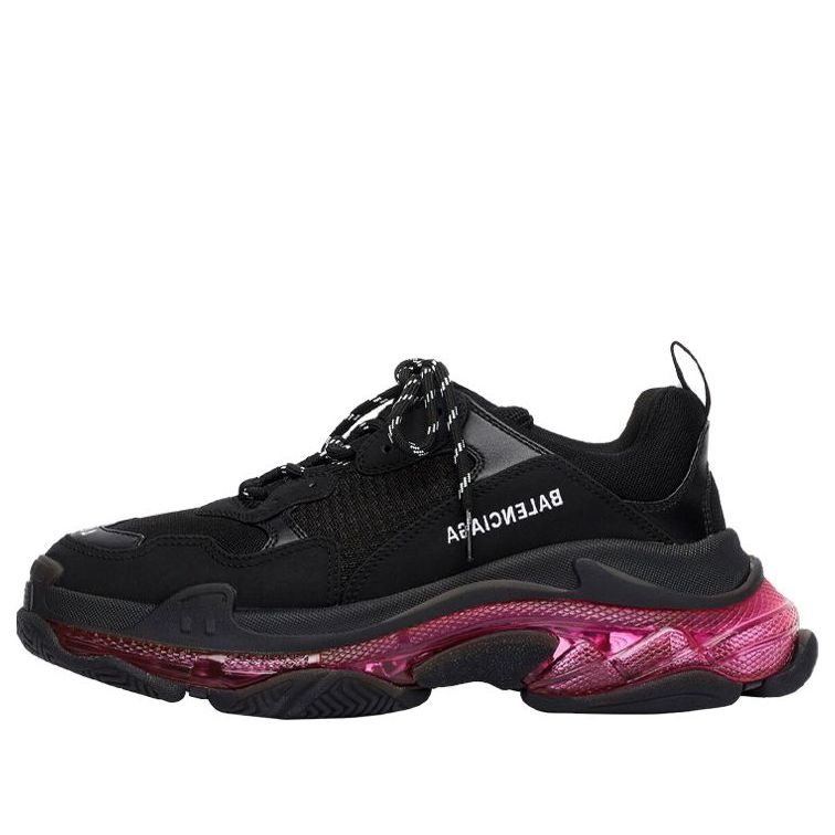 Balenciaga Triple S Sneaker 'Clear Sole - Black Pink Neon' 541624W2FR11053