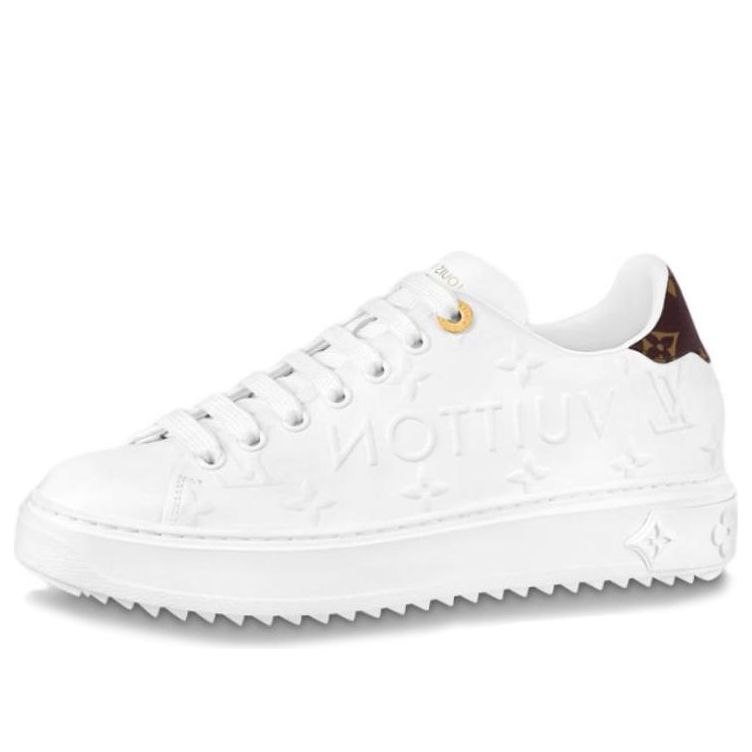 (WMNS) LOUIS VUITTON Time Out Trainers 'White Logo with Monogram' 1AAP6D