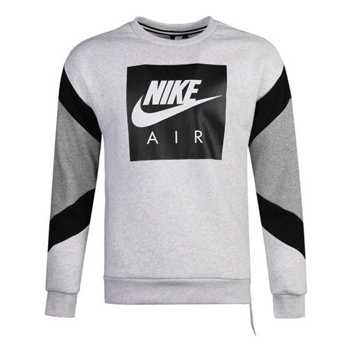 Nike Air Crew Flc Round Neck Colorblock Pullover light grey 928636-051