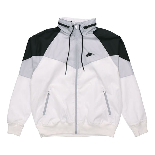Nike Windrunner Sports Patchwork Jacket 'White' AR2210-100