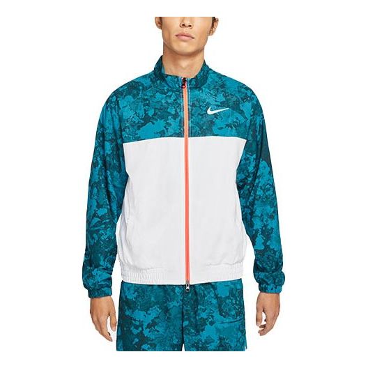 Nike Court Splicing Tennis Sports Jacket Green Dark green DA4063-301