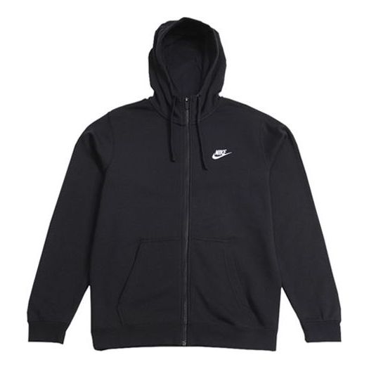 Nike Sportswear Hooded Fleece Jacket Men Black 804392-010