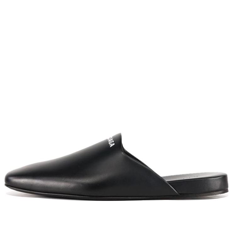 (WMNS) Balenciaga Mules 'Black White' 597344WA72G1006
