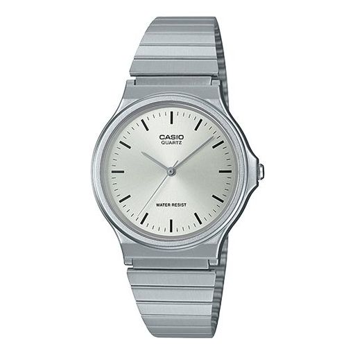CASIO Quartz Waterproof Mens Silver Analog MQ-24D-7E