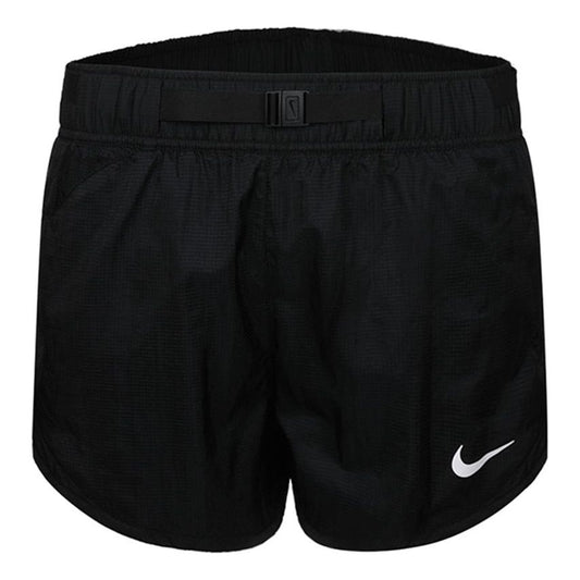 (WMNS) Nike Belt Design Breathable Casual Sports Running Shorts Black CJ2430-010