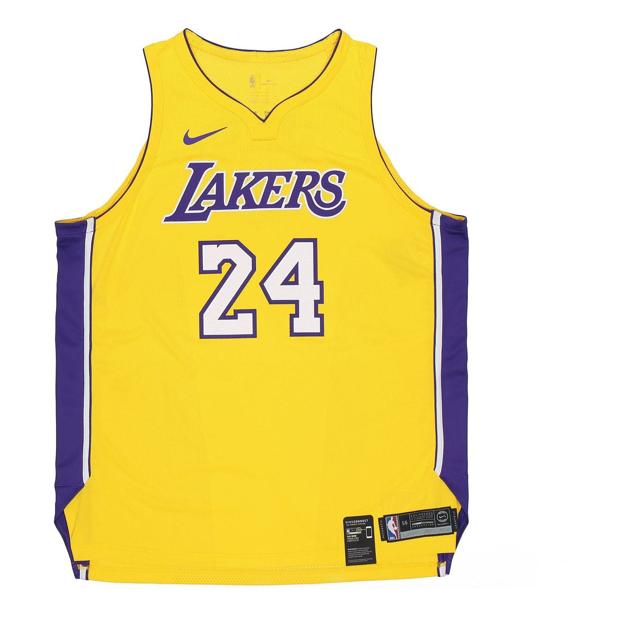 Nike Icon Edition Authentic NBA Jersey Sports Basketball Jersey/Vest AU Player Edition Lakers Kobe 24 Yellow AQ2107-728
