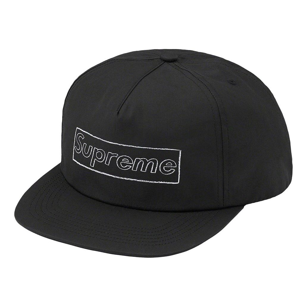 Supreme KAWS Chalk Logo 5-Panel 'Black White' SUP-SS21-590