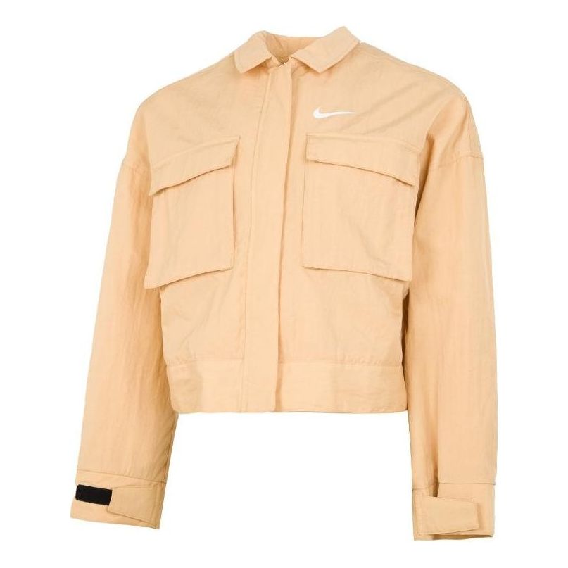 (WMNS) Nike ' Sportswear Essential Casual Sports Woven Solid Color Short Jacket Autumn Orange DM6244-851