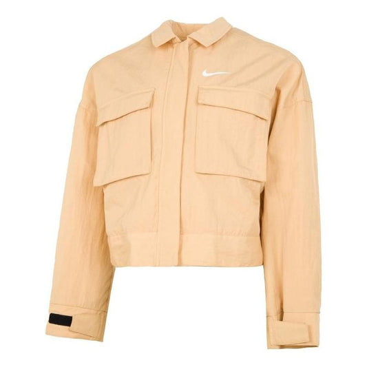(WMNS) Nike ' Sportswear Essential Casual Sports Woven Solid Color Short Jacket Autumn Orange DM6244-851